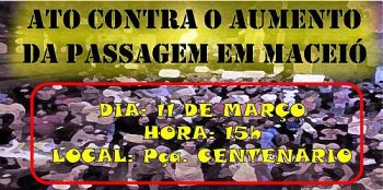 Estudantes organizam protesto contra o aumento da passagem