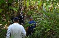 Equipe do IC, IML e PC estiveram no local onde o corpo foi encontrado