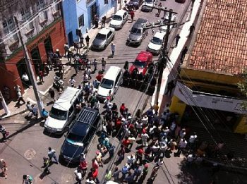 Bope e Força Nacional são deslocados para conter protesto de taxistas no Centro