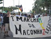 Após negociação a Marcha foi liberada e os manifestantes seguem para o Posto Sete.