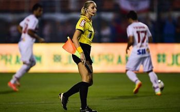 Fernanda Colombo Uliana, bandeirinha que atuou em São Paulo 3 x 0 CRB