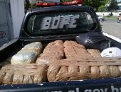 Polícias apreendem mais de 120kg de maconha, crack e cocaína