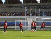 A seleção de Gana treina no Estádio Rei Pelé