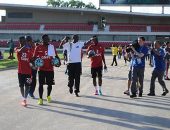 Seleção de Gana treina no Estádio Rei Pelé, em Maceió