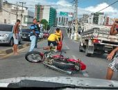 Acidente na Avenida Leste/Oeste