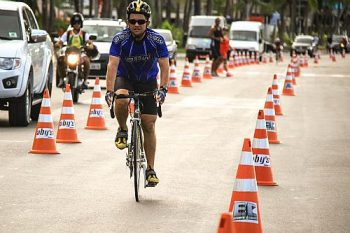 Área Álvaro Vasconcelos Filho destinada ao treino de triatlo e ciclismo.