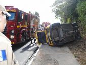 Acidente deixa o trânsito lento na Avenida Leste/Oeste