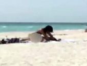 Casal revoltou banhistas em praia nos EUA