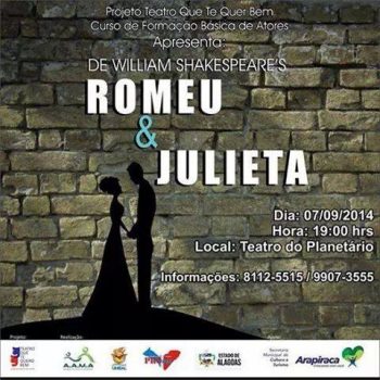 Peça 'Romeu e Julieta'