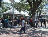 Enquanto audiência transcorre no TJ, servidores se concentram na Praça Deodoro