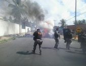 Militares usaram bombas para conter a manifestação