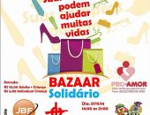 Bazaar Solidário acontece no salão de festas Pip Pop