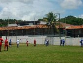 Usuários dos Caps participam de torneio de futebol.