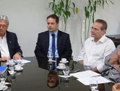 Renan, governador Téo Vilela, Renan Filho e ministro Moreia Franco discutiram construção de novos aeroportos em Alagoas