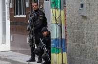 Batalhão da Polícia Militar, na favela Nova Holanda, no conjunto de favelas da Maré, zona norte da capital fluminense