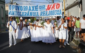 Cortejo de procissão da lavagem das escadarias do Senhor do Bonfim