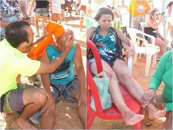 Turistas foram levados a hospital em veículo de colegas e passam bem