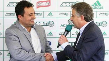 Alexandre Mattos e Paulo Nobre Apresentação Palmeiras 07/11/2015