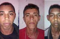 Alexandro dos Santos, 18 anos, Fagner Nogueira, 24, e Douglas Cícero, 18