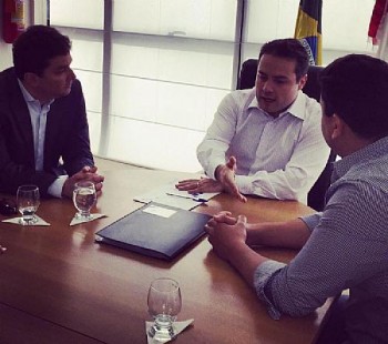 Prefeito Henrique Madeira, deputado Marquinhos Madeira e governador Renan Filho