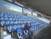 Setor de cadeiras do Estádio Rei Pelé foi interditado.