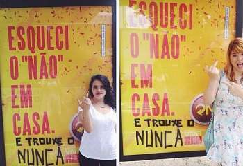 O “não” esquecido em casa virou “nunca”, escrito com fita isolante.