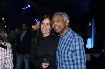 Gilberto Gil e a mulher, Flora Gil, em evento na Zona Sul do Rio 