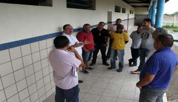 vistoria para liberar prédio da Escola Estadual Professor José Quintela Cavalcanti 