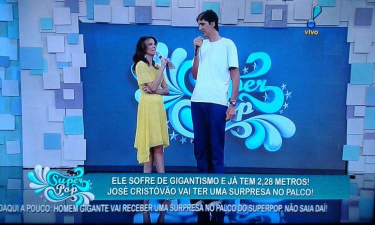 Gigante alagoano faz participação em programa de TV