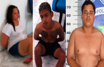 Trio é preso por tráfico