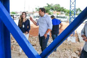 Marcelo Palmeira vistoriou obras. Foto: Marco Antônio/ Secom Maceió 