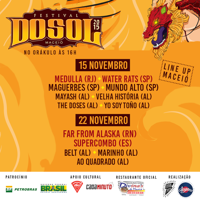 PROGRAMAÇÃO DA SEDE CULTURAL DOSOL: MARÇO E ABRIL - DoSol