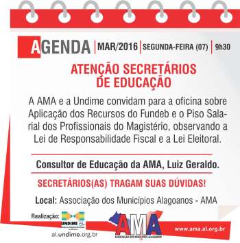 Encontro acontece na segunda no auditório da AMA