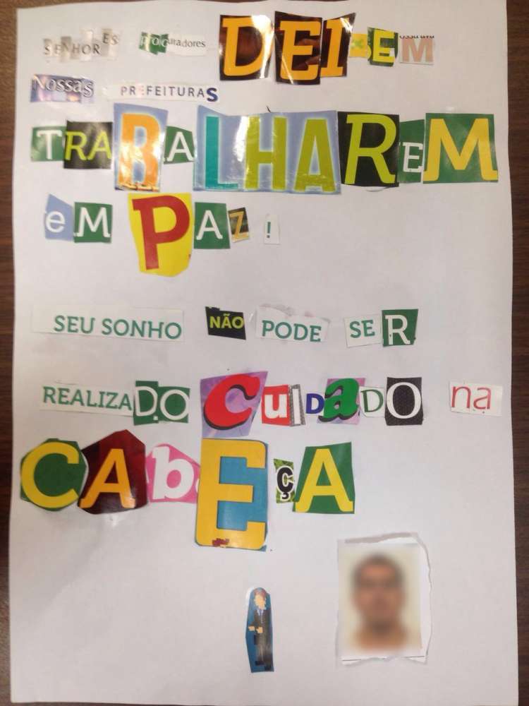 Carta recebida no MPT