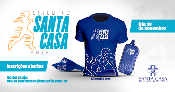 Inscrições abertas para a 3ª Corrida Nossa Santa Casa – Santa Casa