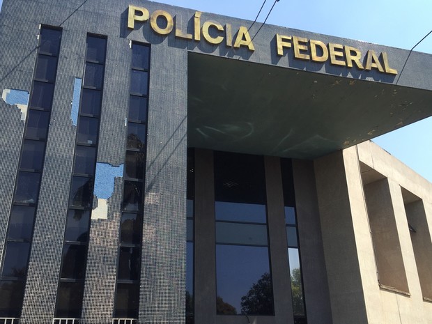 Fachada de prédio na Superintendência da Polícia Federal em Brasília