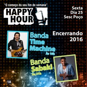 TIME MACHINE E SABÁKI ANIMAM O ÚLTIMO HAPPY HOUR DO ANO