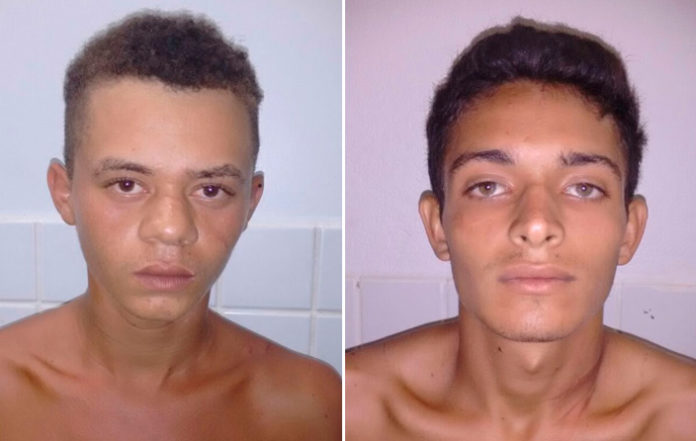 Adelino José da Silva e Afrânio dos Santos da Silva, ambos com 18 anos, foram presos após assalto