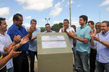 Inauguração de quadra esportiva no Conjunto Selma Bandeira. Foto: Marco Antônio/ Secom Maceió 