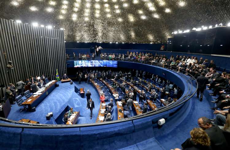 Plenário do Senado durante sessão deliberativa