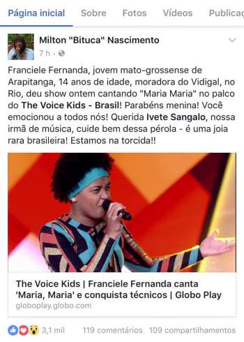 Participante do 'The Voice Kids' sofre racismo