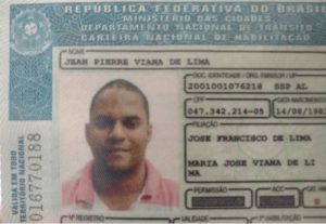 Documento Falso usado por Geilson da Silva Santos, 31 anos