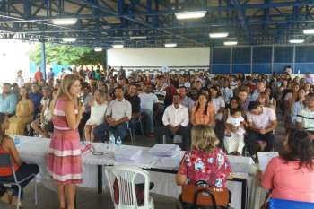 Juíza Sandra Janine conduziu o casamento.