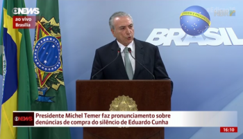 Pronunciamento do presidente Michel Temer