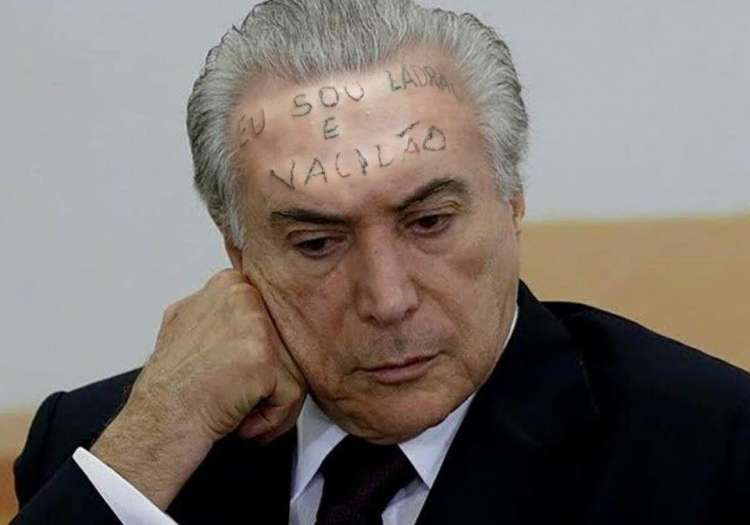 Presidente Michel Temer foi alvo da 'brincadeira'