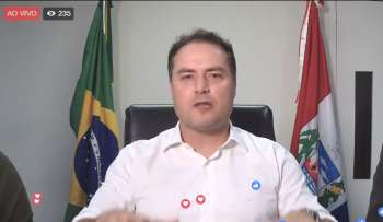 Renan Filho em pronunciamento pela internet nesta terça-feira, 13.