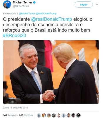 Michel Temer - Twitter