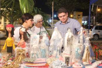 Artesãos do grupo de Economia Solidária da Semtabes, também participaram do evento