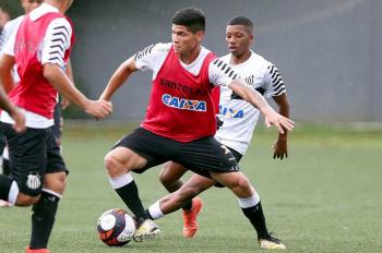 Santos treina antes da estreia da Copa São Paulo de Futebol Júnior