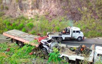 Acidente ocorreu em trecho da BR-101, na Bahia (Foto: Davi Lima / Arquivo Pessoal) 